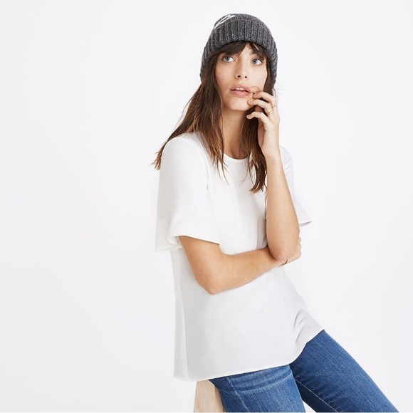 MADEWELL Flare-Hem Top Blouse - Picture 2 of 9